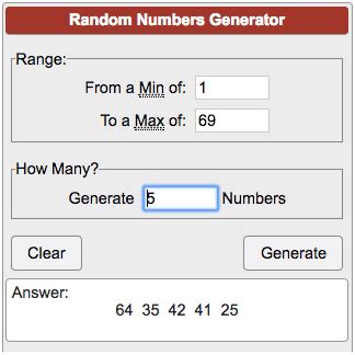 4 number generator